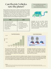 Can Electric Vehicles Save the Planet?