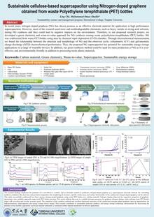Sustainable Cellulose-Based Supercapacitor using Nitrogen-Doped Graphene Obtained from Waste Polyethylene Terephthalate (PET) Bottles