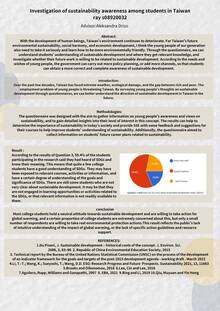 Investigation of Sustainability Awareness Among Students in Taiwan