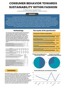 Consumer Behavior Towards Sustainability within Fashion