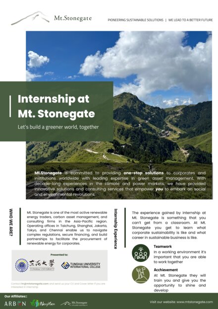 Internship at Mt. Stonegate