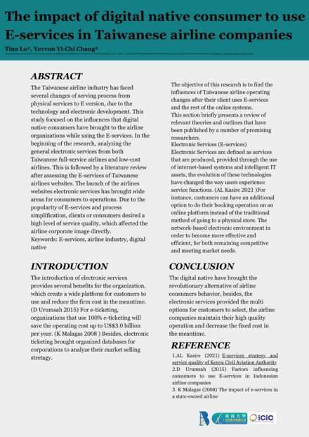 The Impact of Digital Native Consumer to Use E-Services in Taiwanese Airline Companies