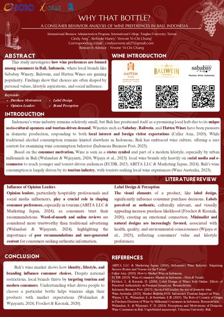 Why That Bottle: A Consumer Behavior Analysis of Wine Preferences