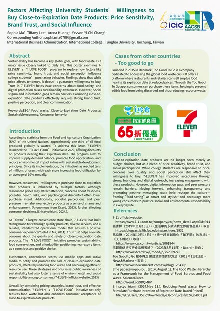 Influences of Price Sensitivity, Brand Trust, and Social Perception on University Students' Acceptance of Near-Expiry Food Products
